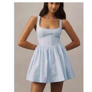 BHLDN Light Blue Mini Dress